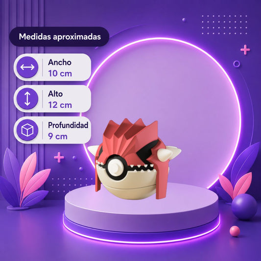 Pokebola inspirada en #383 Groudon