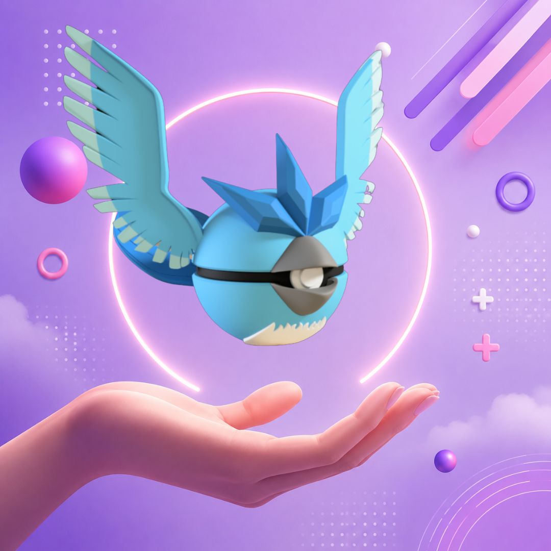Pokebola inspirada en #144 Articuno