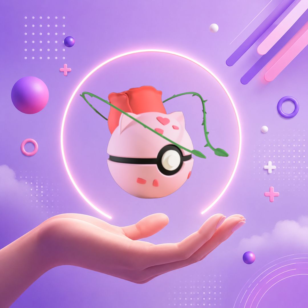 Pokebola inspirada en #001 Bulbasaur Rose