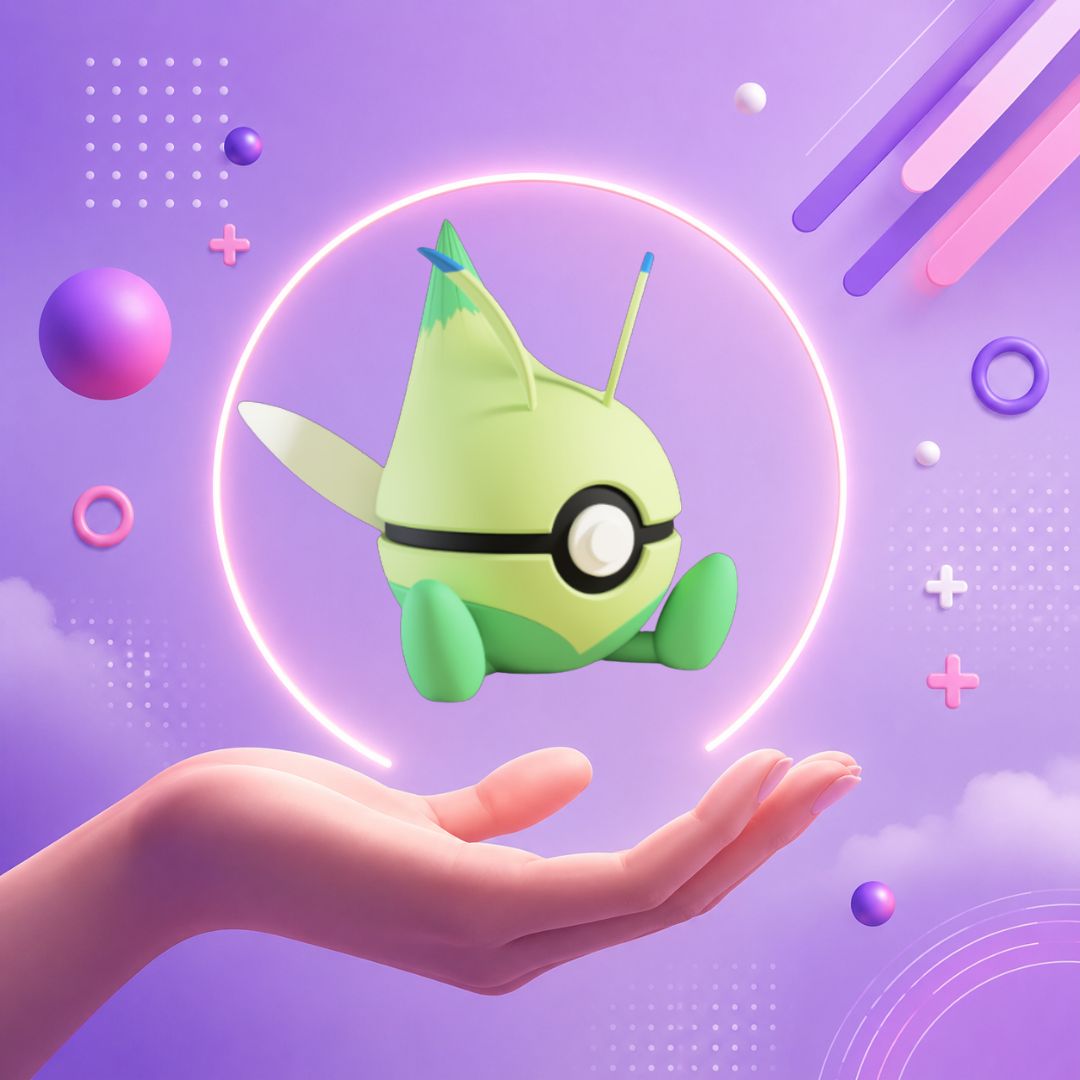 Pokebola inspirada en #251 Celebi