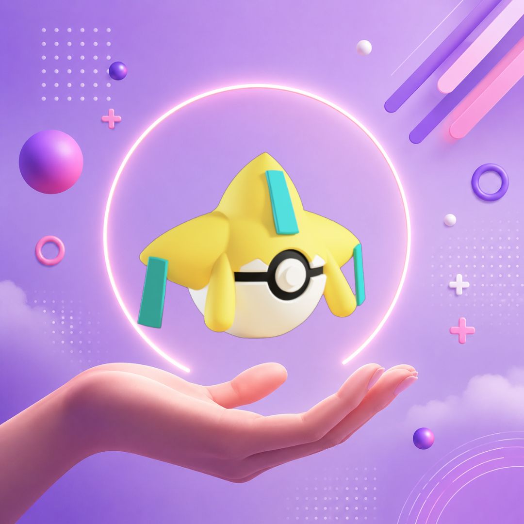 Pokebola inspirada en #385 Jirachi