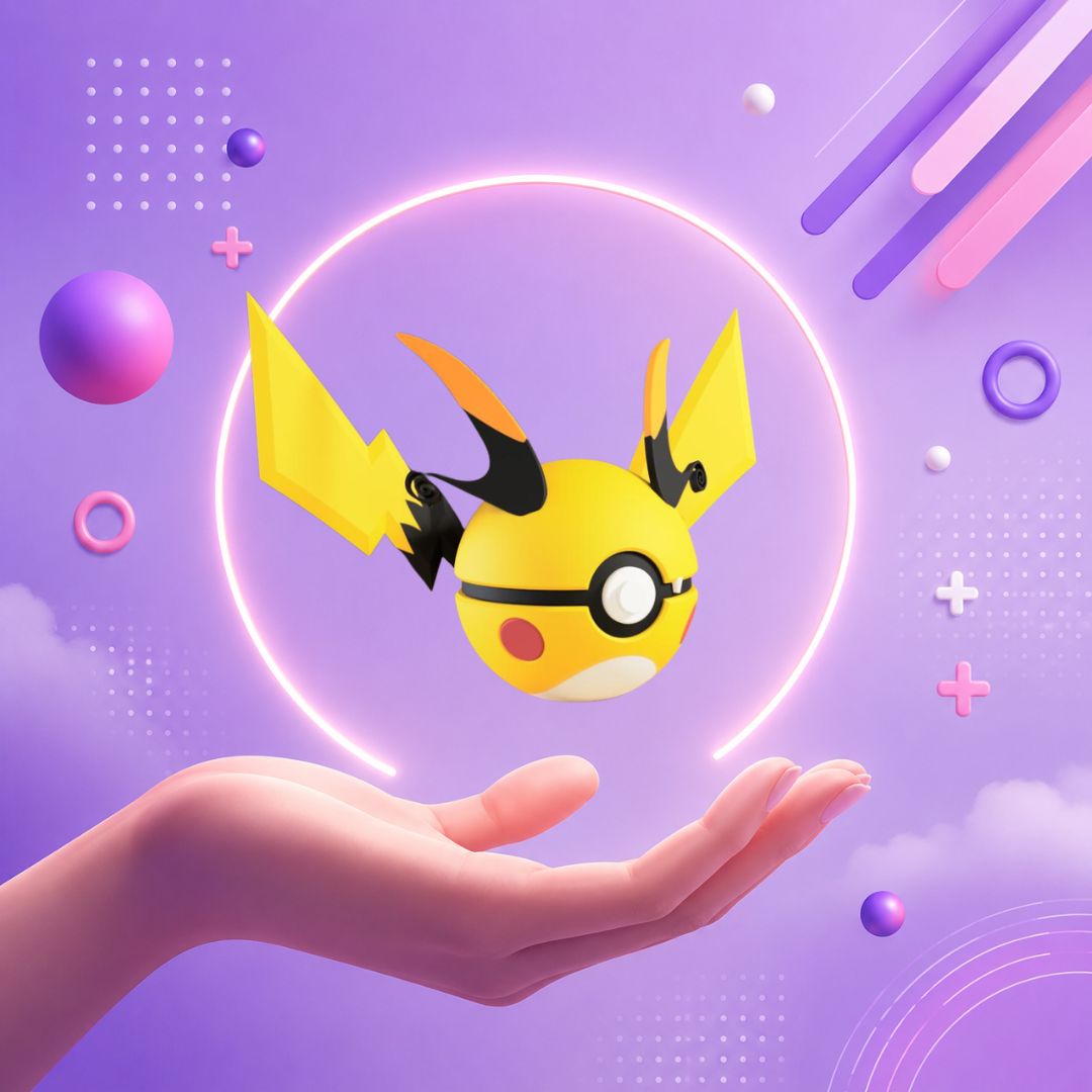 Pokebola inspirada en #026 Mega Raichu X