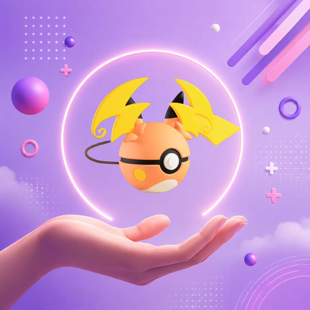 Pokebola inspirada en #026 Mega Raichu Y