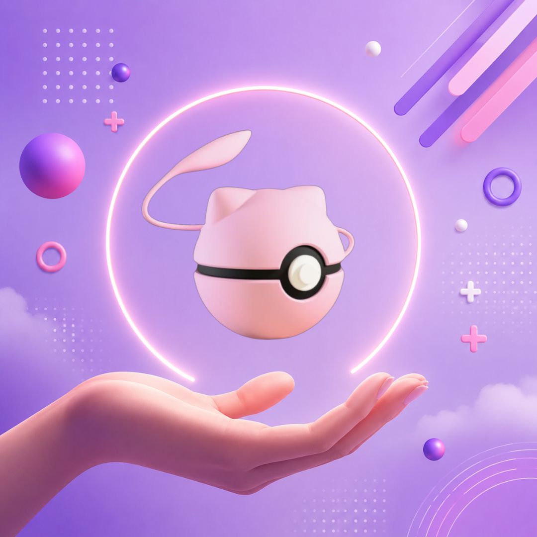 Pokebola inspirada en #151 Mew