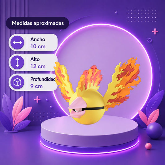 Pokebola inspirada en #146 Moltres