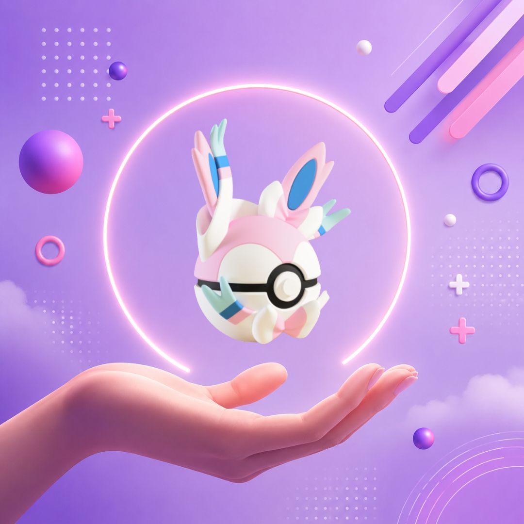 Pokebola inspirada en #700 Sylveon