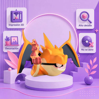 Pokebola Inspirada En #006 Mega Charizard Y