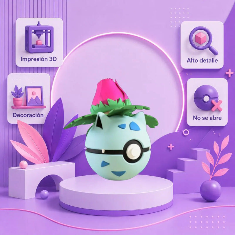 Pokebola Inspirada En #002 Ivysaur