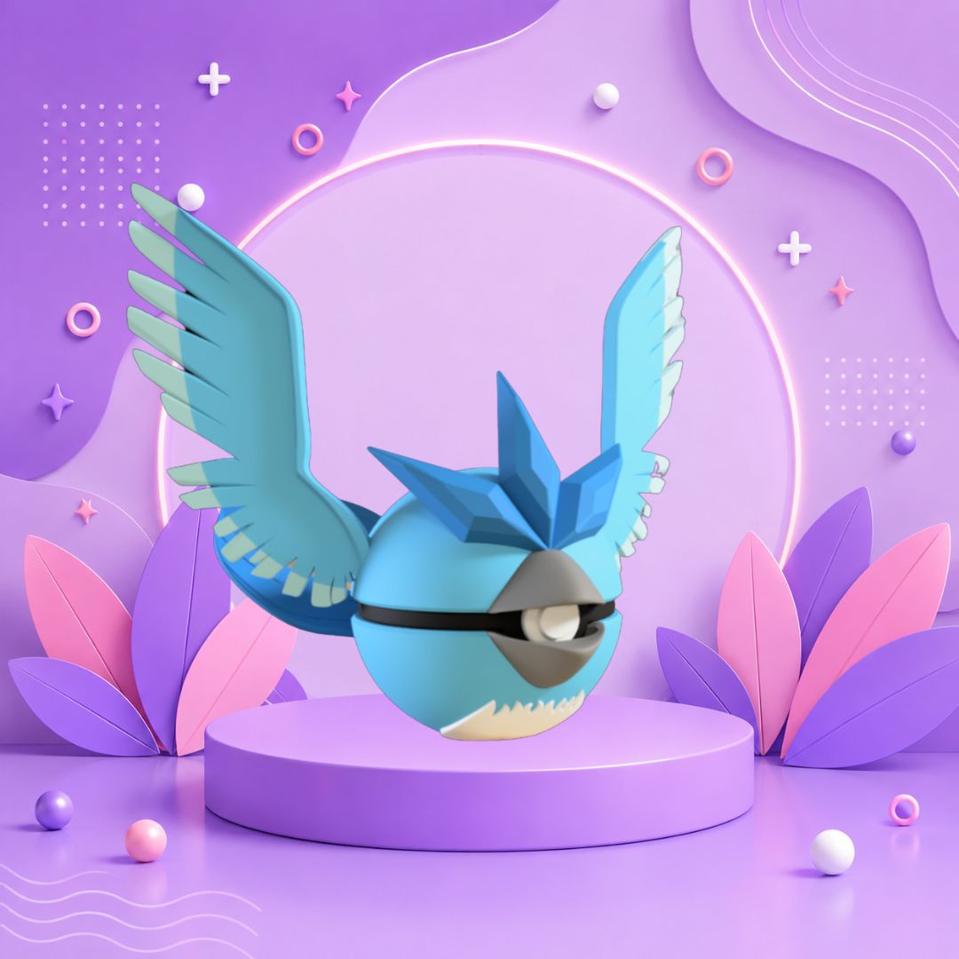 Pokebola inspirada en #144 Articuno