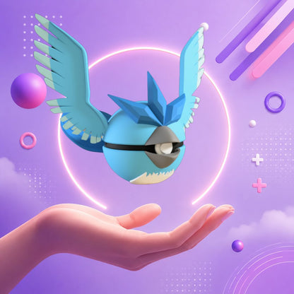 Pokebola inspirada en #144 Articuno
