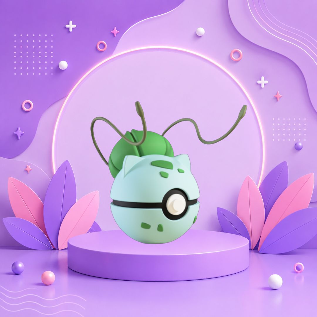 Pokebola inspirada en #001 Bulbasaur
