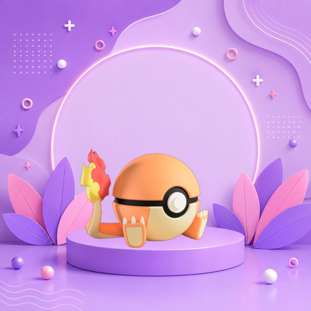 Pokebola inspirada en #004 Charmander