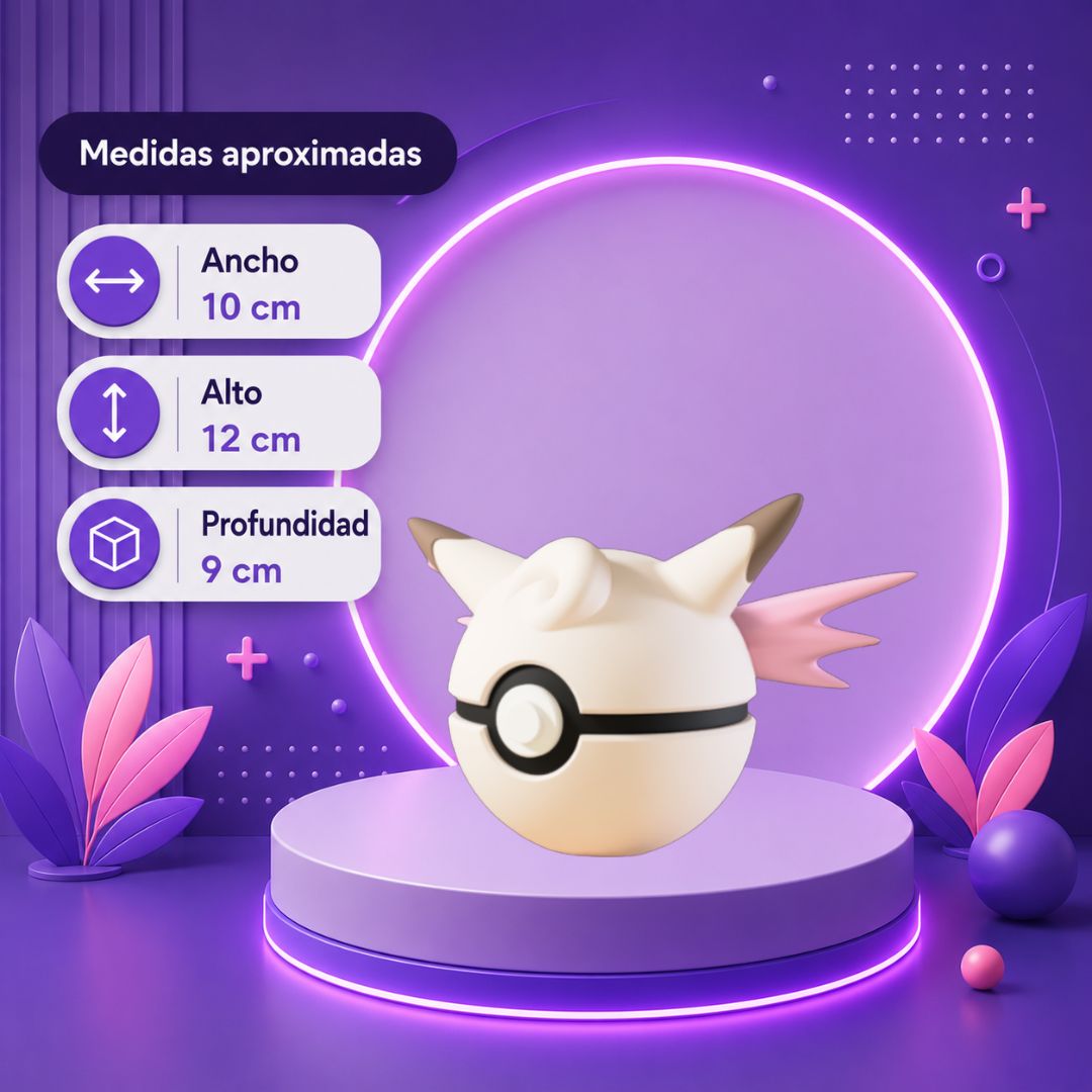 Pokebola inspirada en #036 Clefable