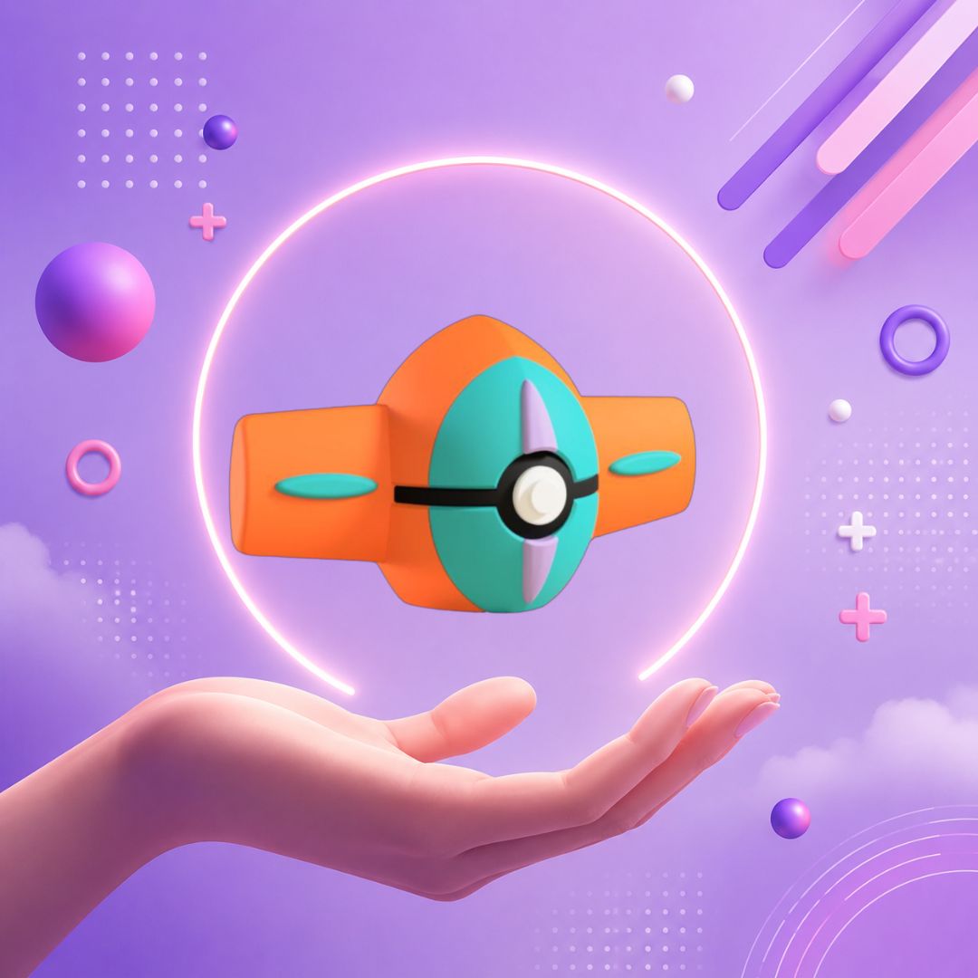 Pokebola inspirada en #386 Deoxys