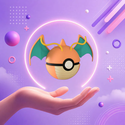 Pokebola inspirada en #149 Dragonite