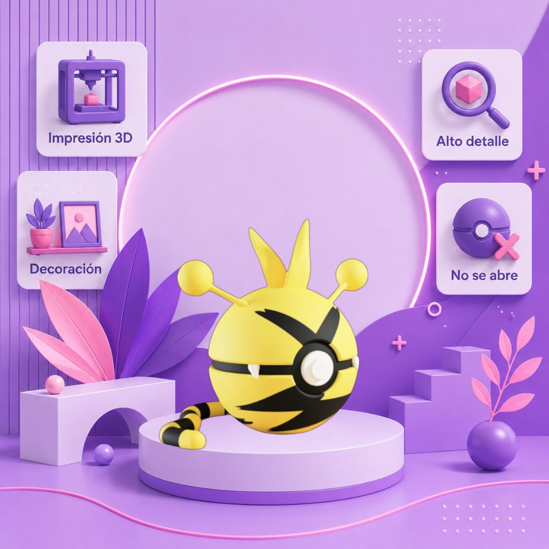 Pokebola inspirada en #125 Electabuzz
