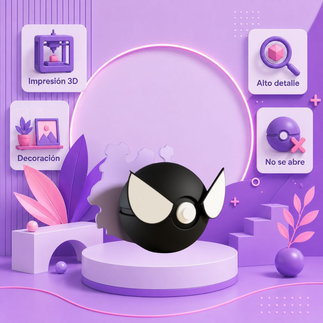 Pokebola inspirada en #092 Gastly