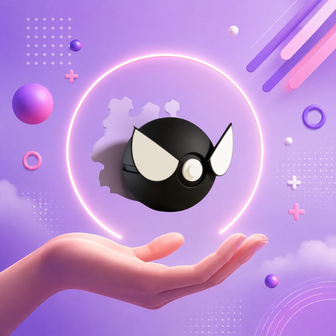 Pokebola inspirada en #092 Gastly