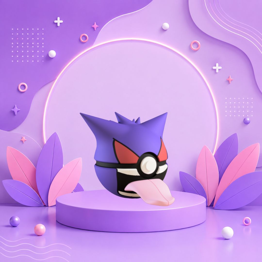 Pokebola inspirada en #094 Gengar