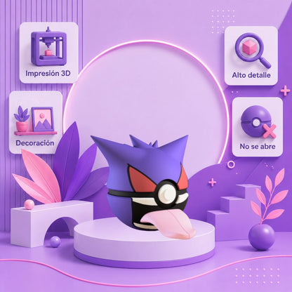 Pokebola inspirada en #094 Gengar
