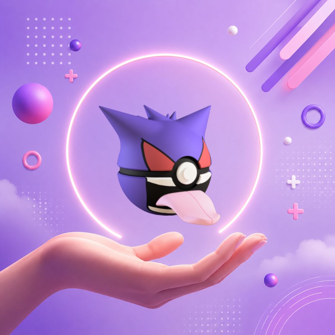 Pokebola inspirada en #094 Gengar