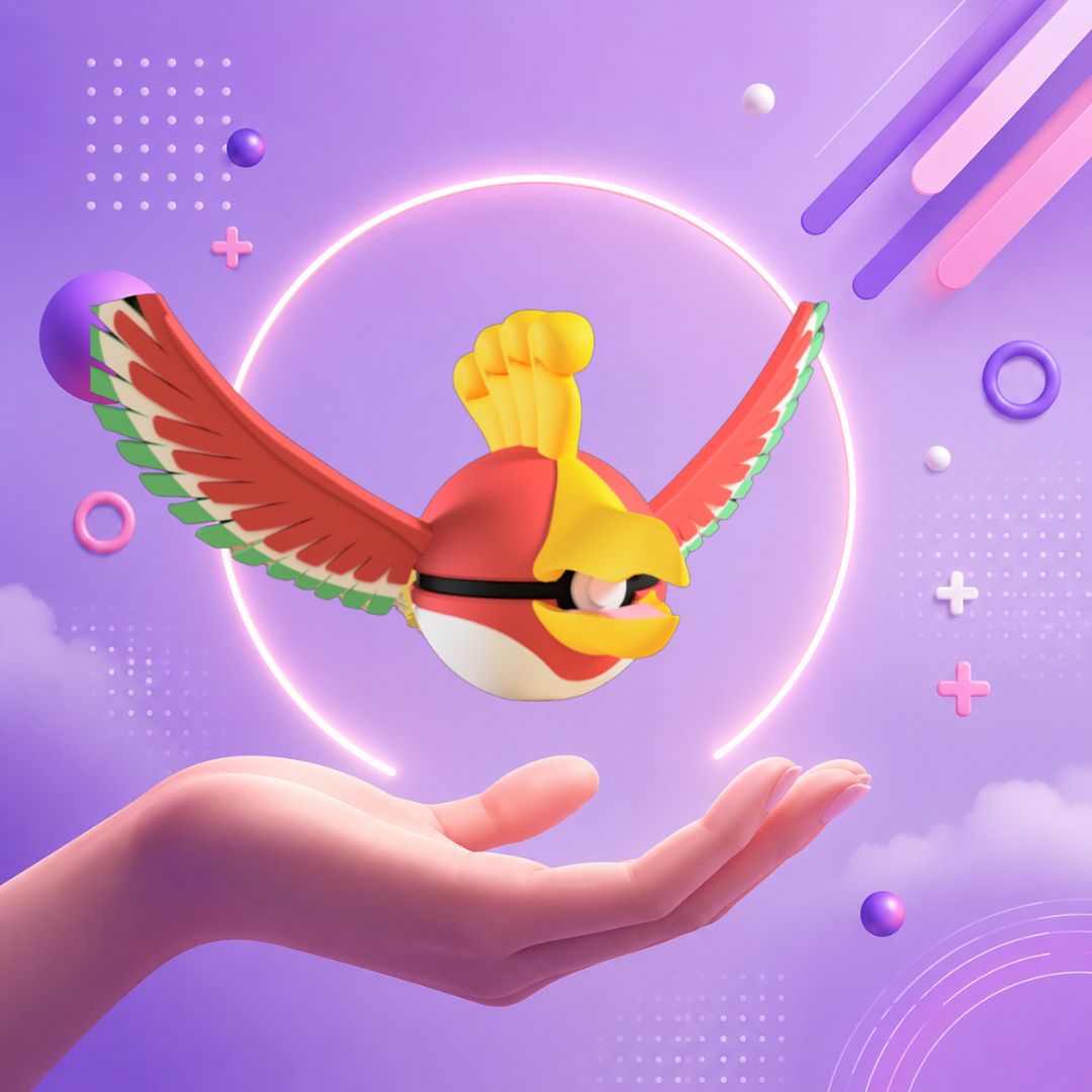 Pokebola inspirada en #250 Ho oh