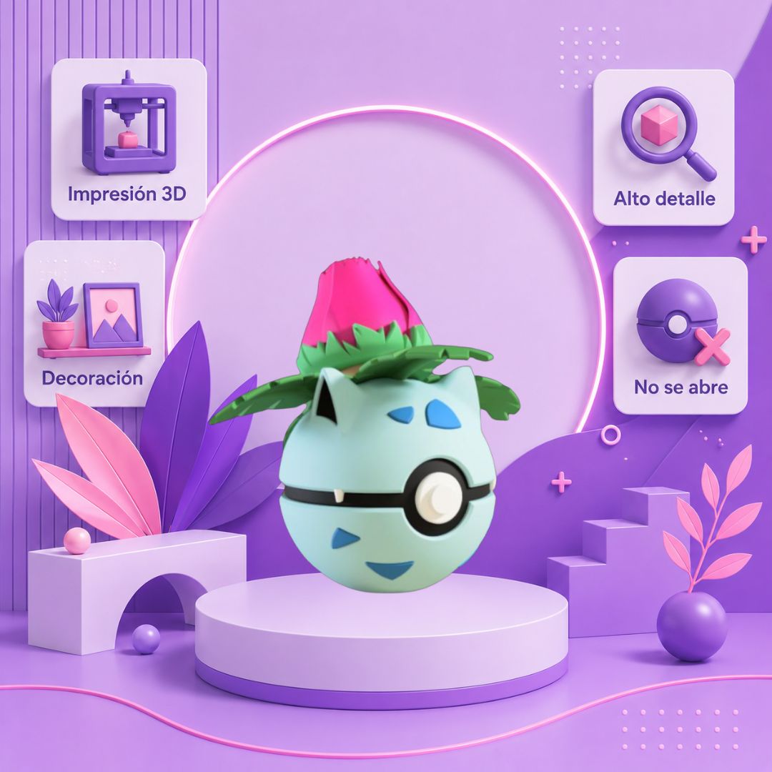 Pokebola inspirada en #002 Yvysaur