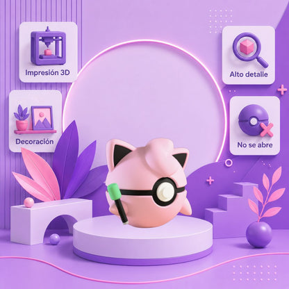 Pokebola inspirada en #039 Jigglypuff