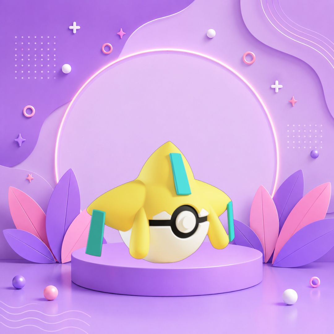 Pokebola inspirada en #385 Jirachi