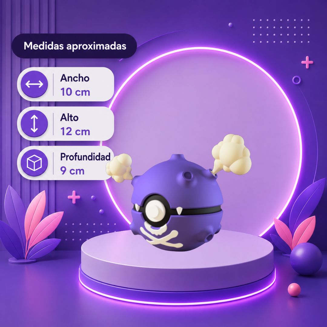 Pokebola inspirada en #109 Koffing