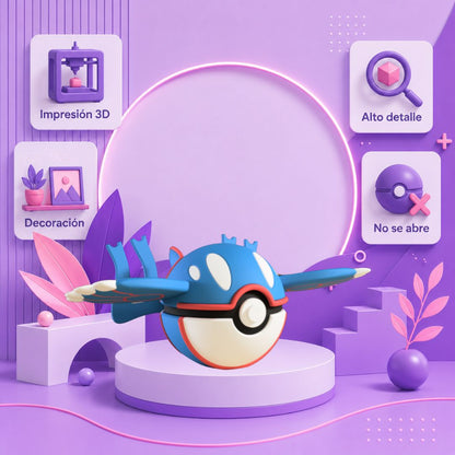 Pokebola inspirada en #382 Kyogre