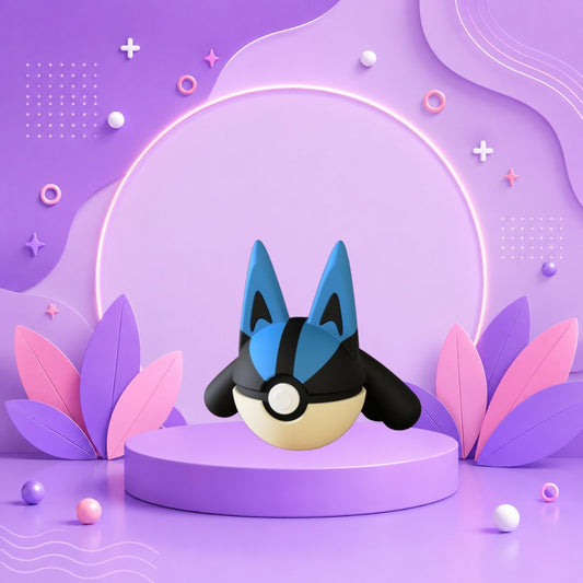 Pokebola inspirada en #448 Lucario