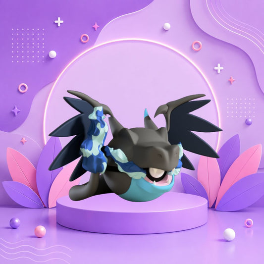 Pokebola inspirada en #006 Mega charizard x