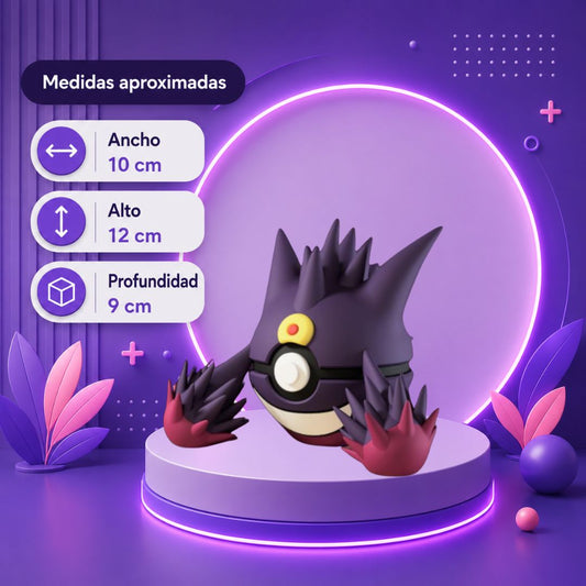 Pokebola inspirada en #094 Mega gengar