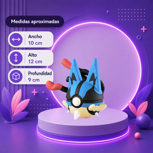 Pokebola inspirada en #448 Mega Lucario