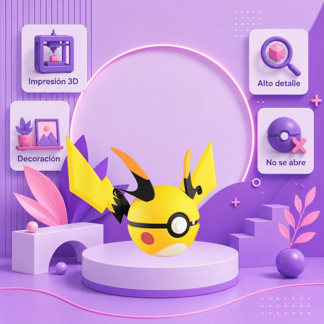 Pokebola inspirada en #026 Mega Raichu X