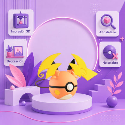 Pokebola inspirada en #026 Mega Raichu Y
