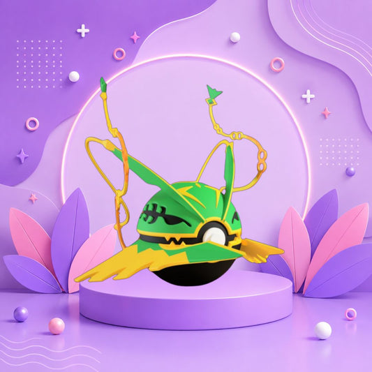 Pokebola inspirada en #384 Mega rayquaza