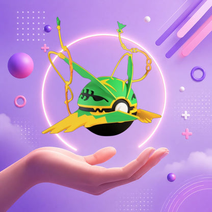 Pokebola inspirada en #384 Mega rayquaza