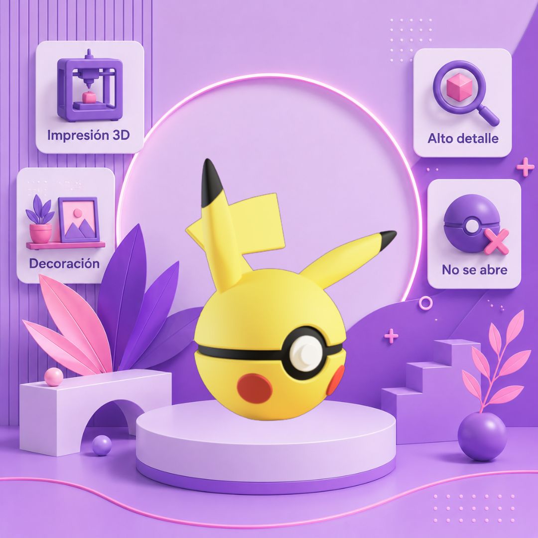 Pokebola inspirada en #025 Pikachu