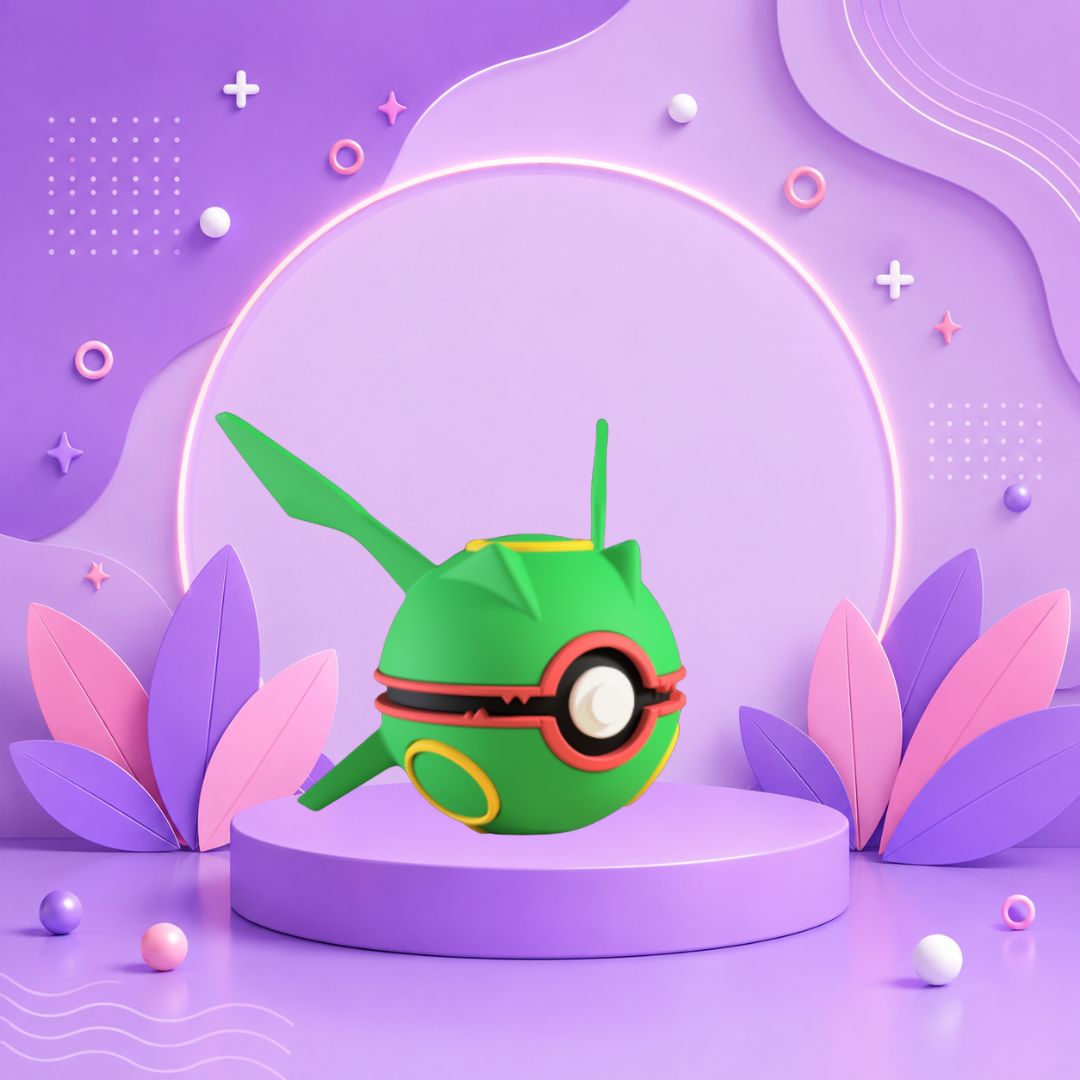 Pokebola inspirada en #384 Rayquaza