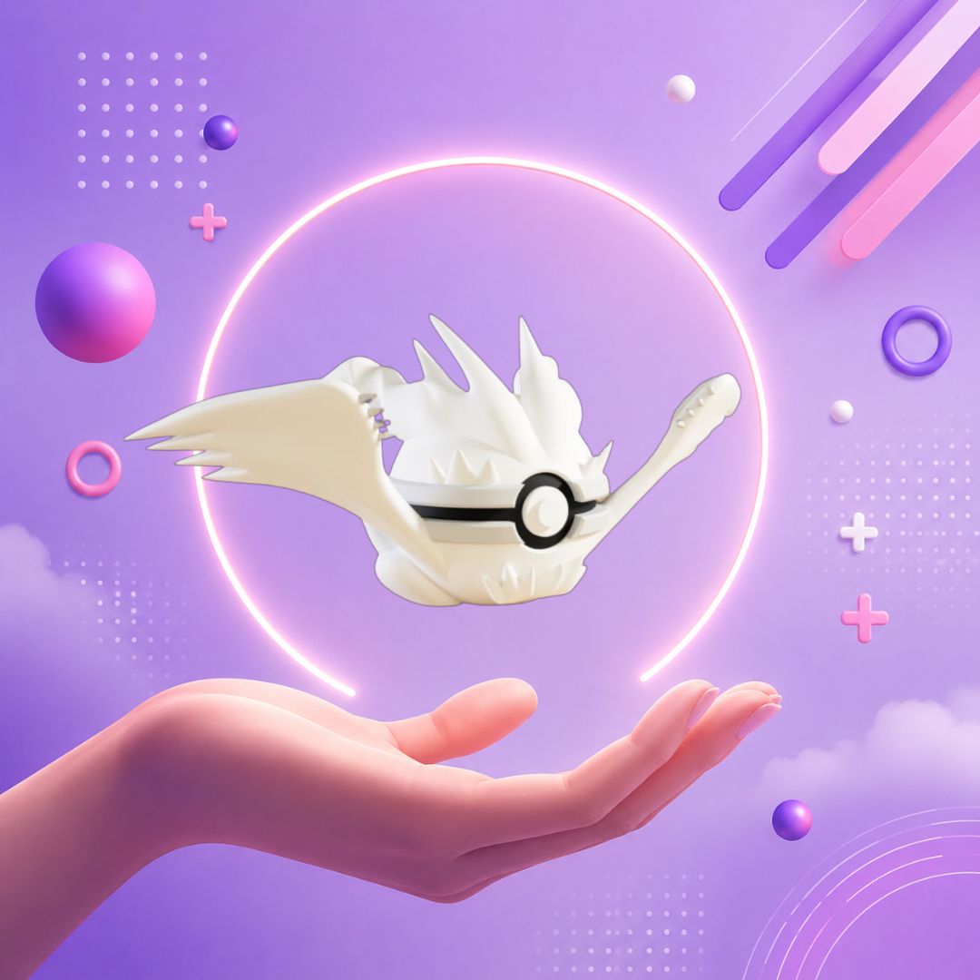Pokebola inspirada en #643 Reshiram