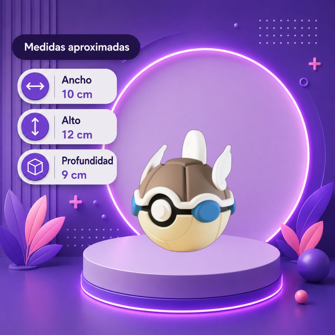 Pokebola inspirada en #008 Wartortle